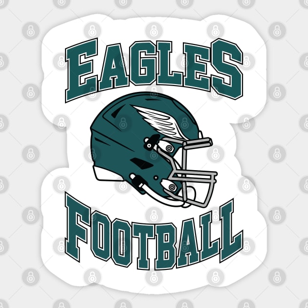 Philadelphia Eagles Football Team Sticker by Cemploex_Art